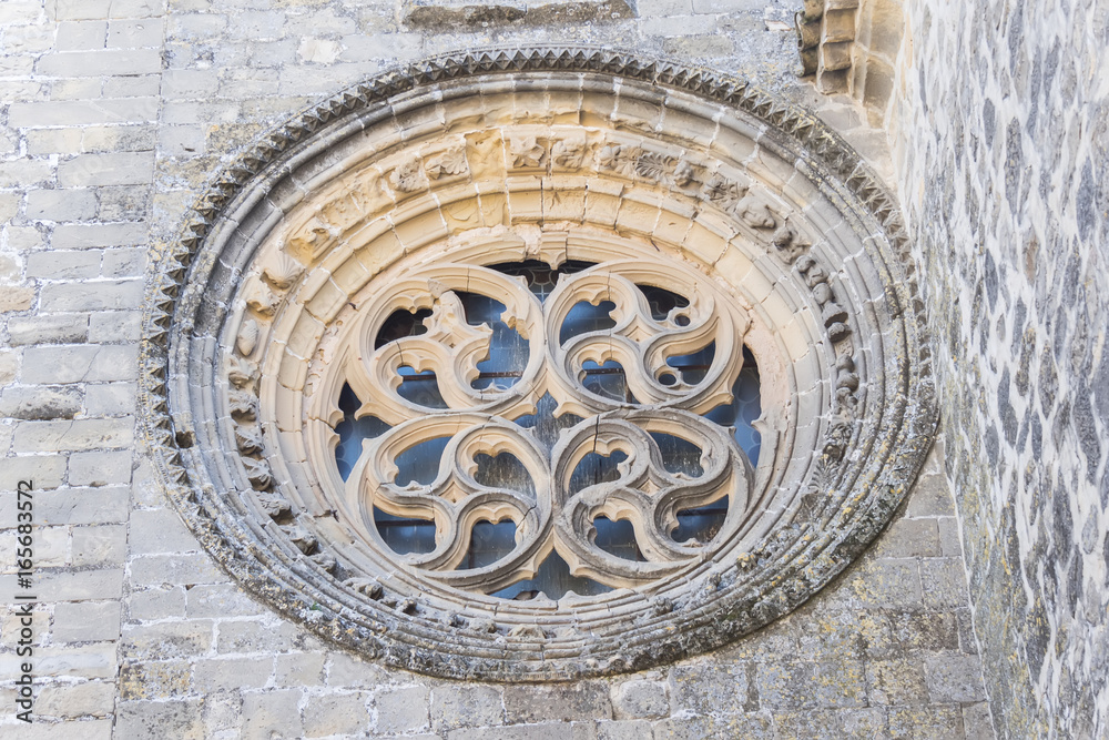 Baeza Cathedral rosette, Jaen, Spain