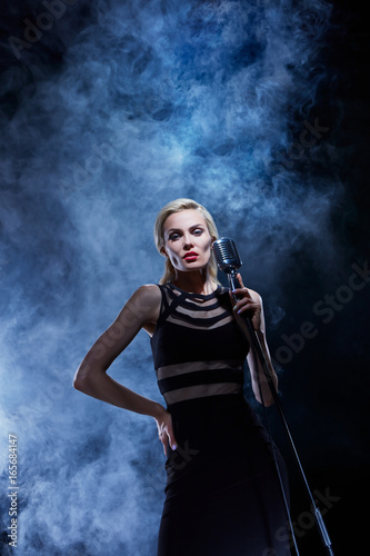 The singer on stage. © Voloshyn Roman