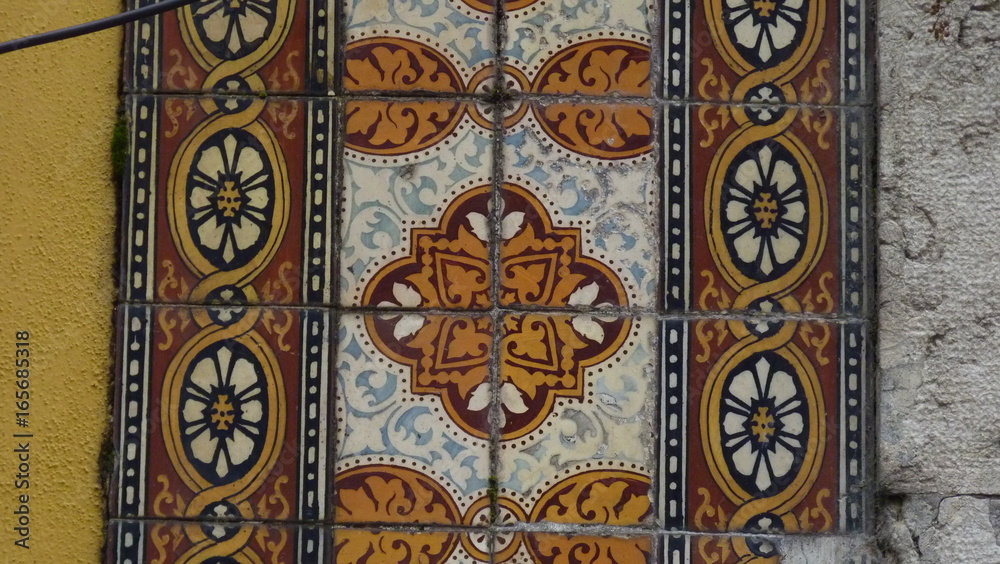 traditionelle Azulejos in Lissabon Portugal