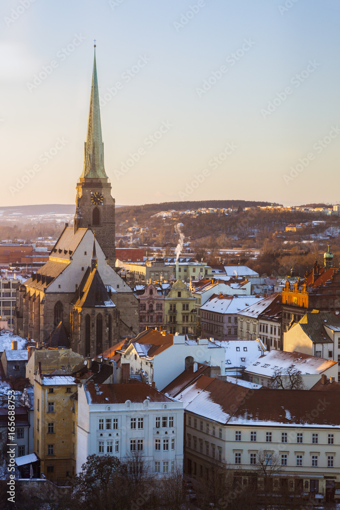 Naklejka premium St. Bartholomew Cathedral in Pilsen