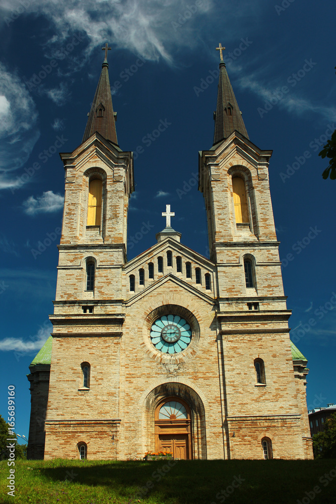 Charles Church (Kaarli kirik), a Lutheran church of 19th century in Tallinn, Estonia.