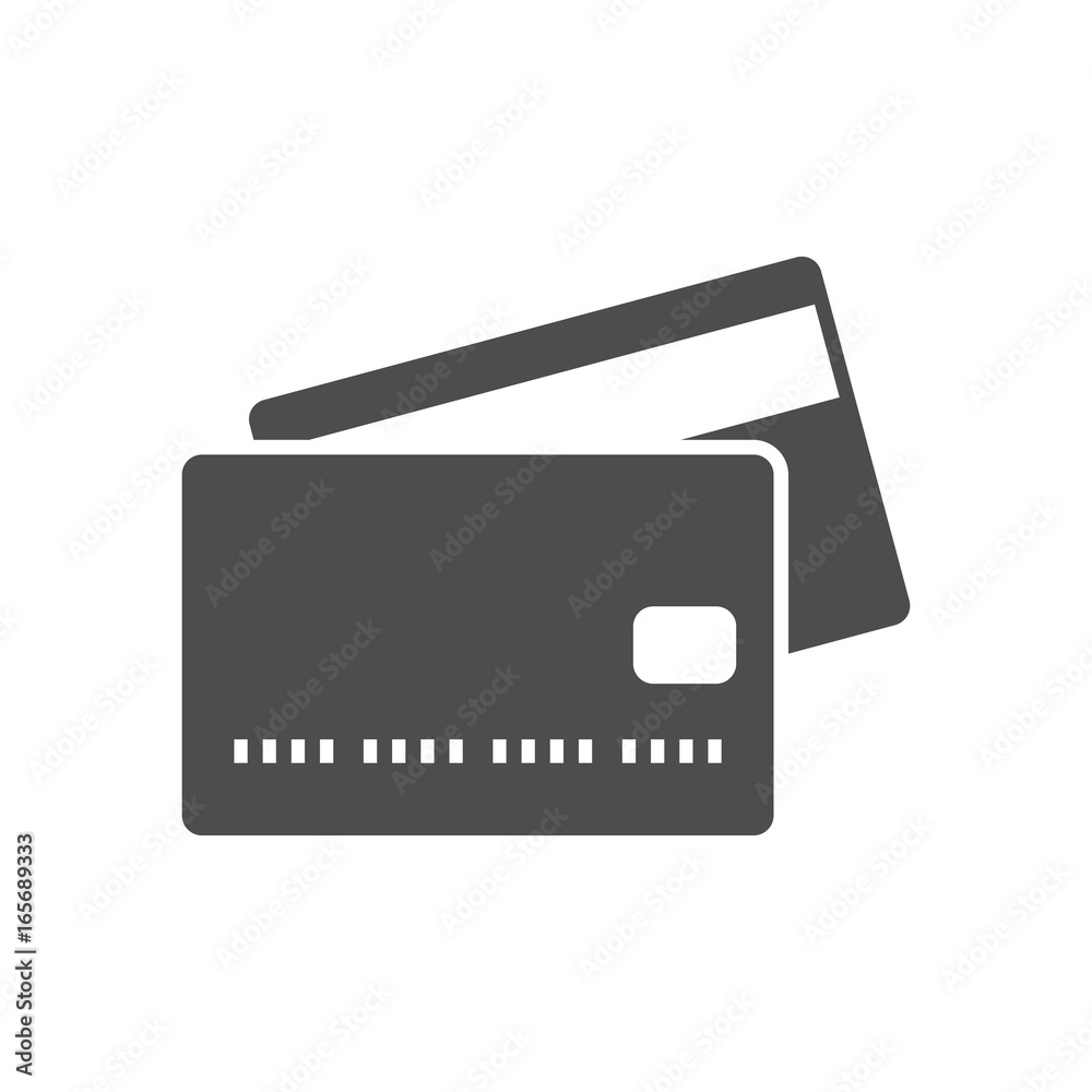Credit card icon - obrazy, fototapety, plakaty 
