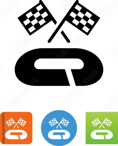Finish Line Icon- Illustration