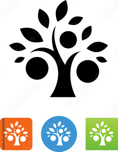 Fruit Tree Icon - Illustration