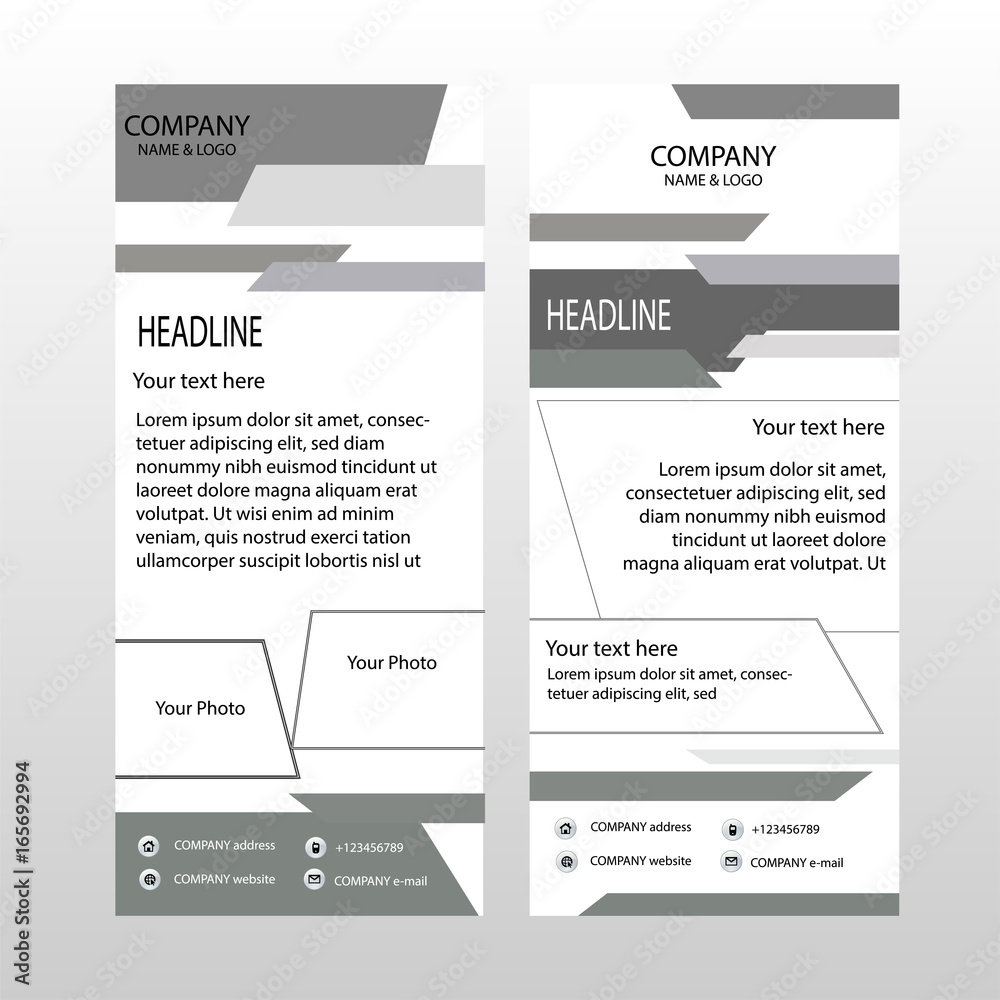 Obraz premium Roll-up banner template