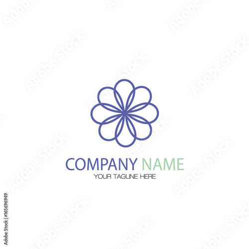 Abstract Flower Business Logo