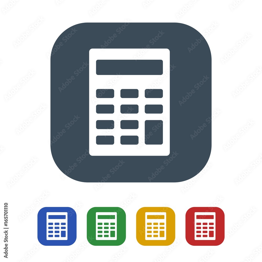 Calculator icon isolated on white background Calculator icon isolated on white background