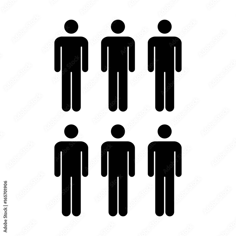 People Icon Vector Group of Men Team Symbol for Business Infographic Design in Glyph Pictogram illustration People Icon Vector Group of Men Team Symbol for Business Infographic Design in Glyph Pictogram illustration