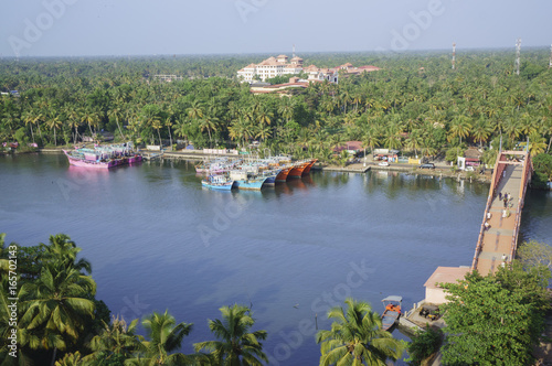View of Backwater canals from Amma ashram in Amritapuri
