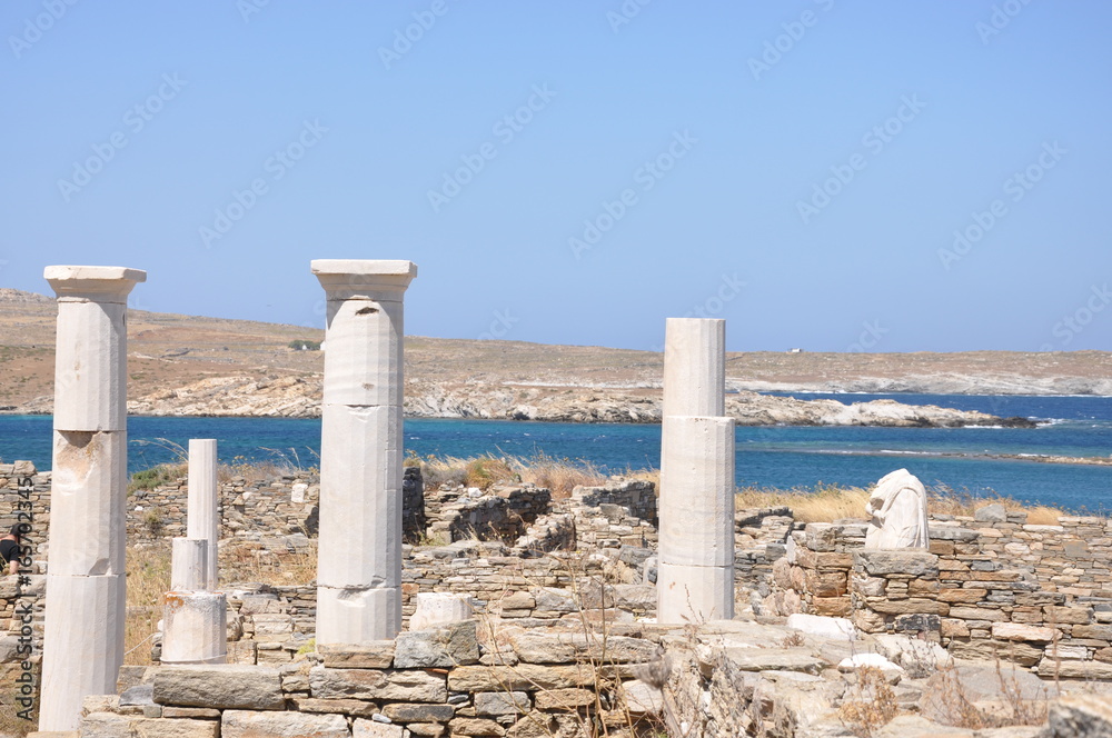 Site archéologique de Délos Mykonos Grèce