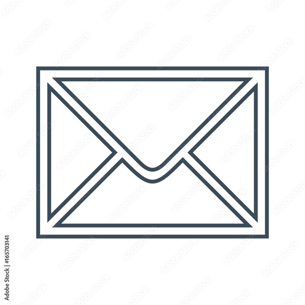 Email icon isolated on white background Email icon isolated on white background