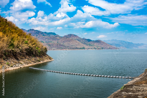 Vantage point of Srinagarind Dam, Kanchanaburi, Thailand
