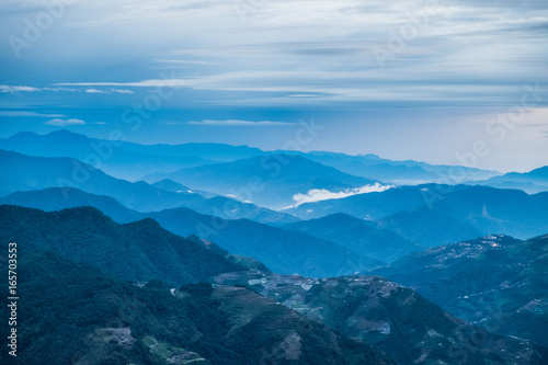 View of Qingjing Hill, Taiwan on Cloudy days