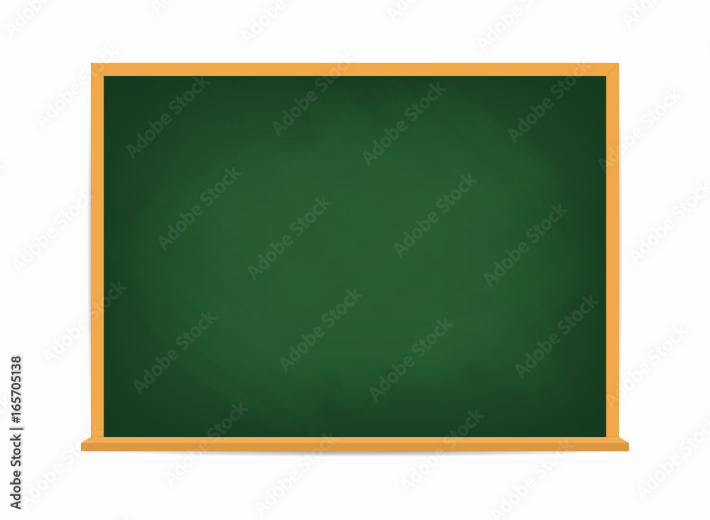 School board. Green blackboard. Dirty school board with traces of chalk isolated on background School board. Green blackboard. Dirty school board with traces of chalk isolated on background