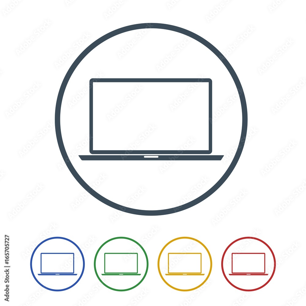 Laptop icon isolated on white background Laptop icon isolated on white background