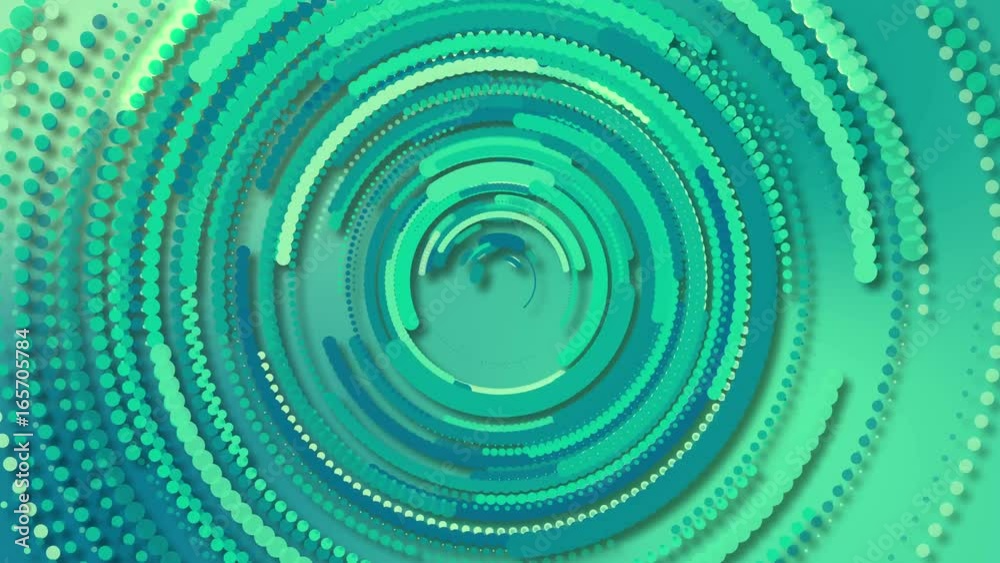 Segment circles rotating in an infinite loop. Design HUD concept 4k UHD video background.