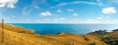 Sea coast panorama, Crimea.