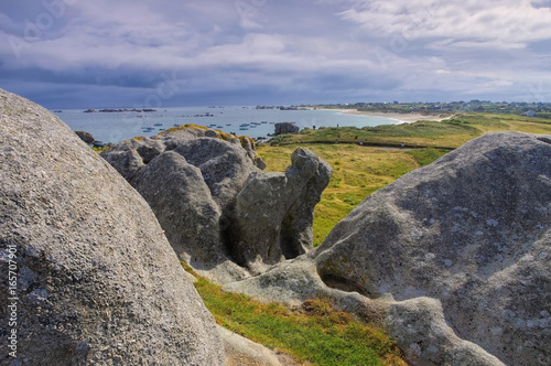 Dorf Meneham in der Bretagne, Finistere in Frankreich - village Meneham  in Finistere in Brittany photo