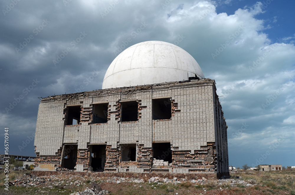 Fototapeta premium Sary Shagan.Former Soviet anti-ballistic missile testing range.Kazakhstan 