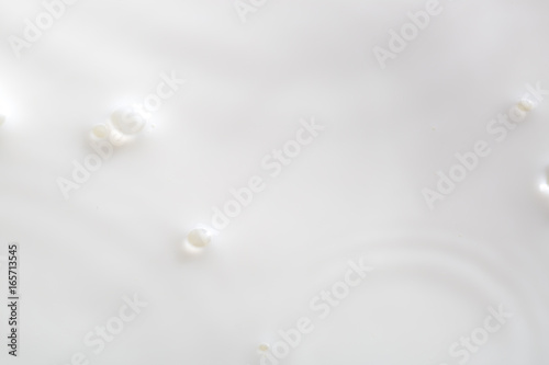 Pouring Milk Splash. Close-up image.