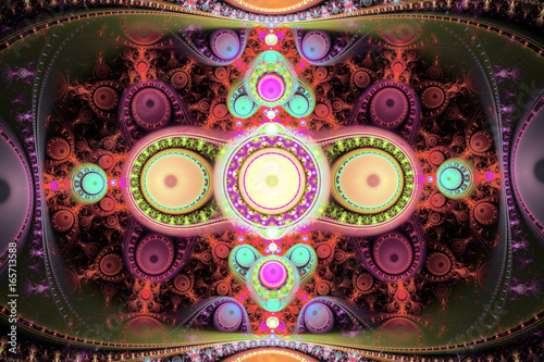 Fractal abstract background. PSychedelic wallpaper.