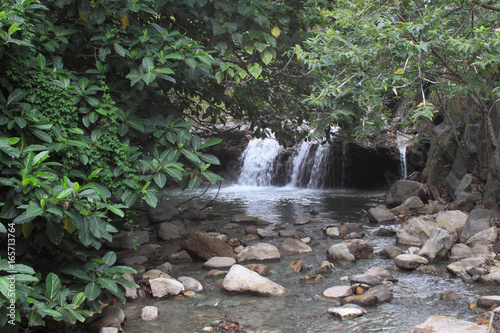 台北 北投渓 北投公園に流れる湯川 photo