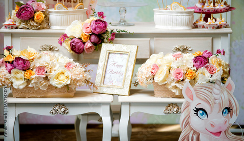 birthday table for party