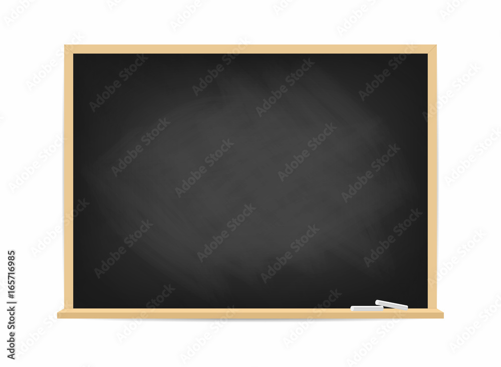 School blackboard. Dirty black chalkboard with traces of chalk isolated on background School blackboard. Dirty black chalkboard with traces of chalk isolated on background