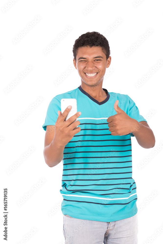Teenage boy smiling Teenage boy smiling
