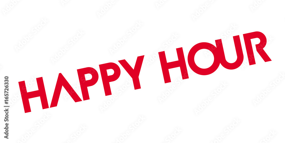 Happy Hour rubber stamp. Grunge design with dust scratches. Effects can be easily removed for a clean, crisp look. Color is easily changed. Happy Hour rubber stamp. Grunge design with dust scratches. Effects can be easily removed for a clean, crisp look. Color is easily changed.