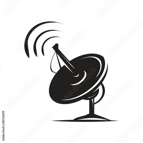 Black best sale satellite dish