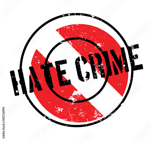 Hate Crime rubber stamp. Grunge design with dust scratches. Effects can be easily removed for a clean, crisp look. Color is easily changed.