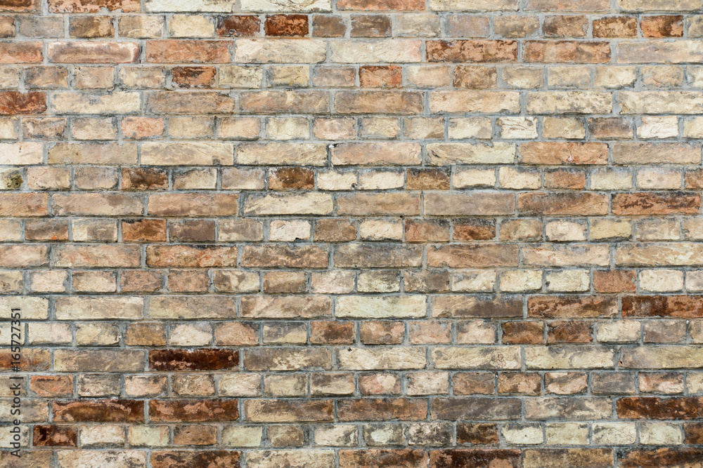 Obraz premium Old orange brick wall texture grunge background