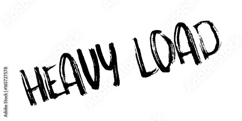 Heavy Load rubber stamp. Grunge design with dust scratches. Effects can be easily removed for a clean, crisp look. Color is easily changed.