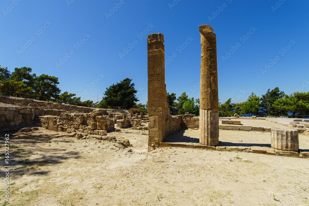 Antike Kameiros Ruinen auf Rhodos - Griechenland