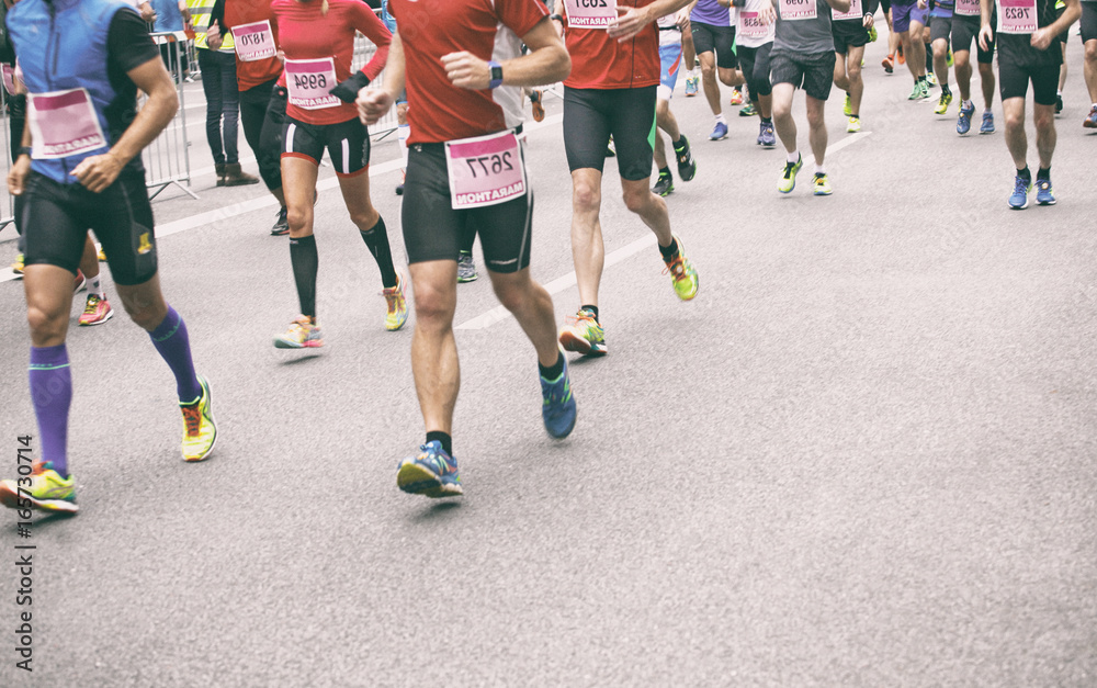 Obraz premium Marathon Läufer