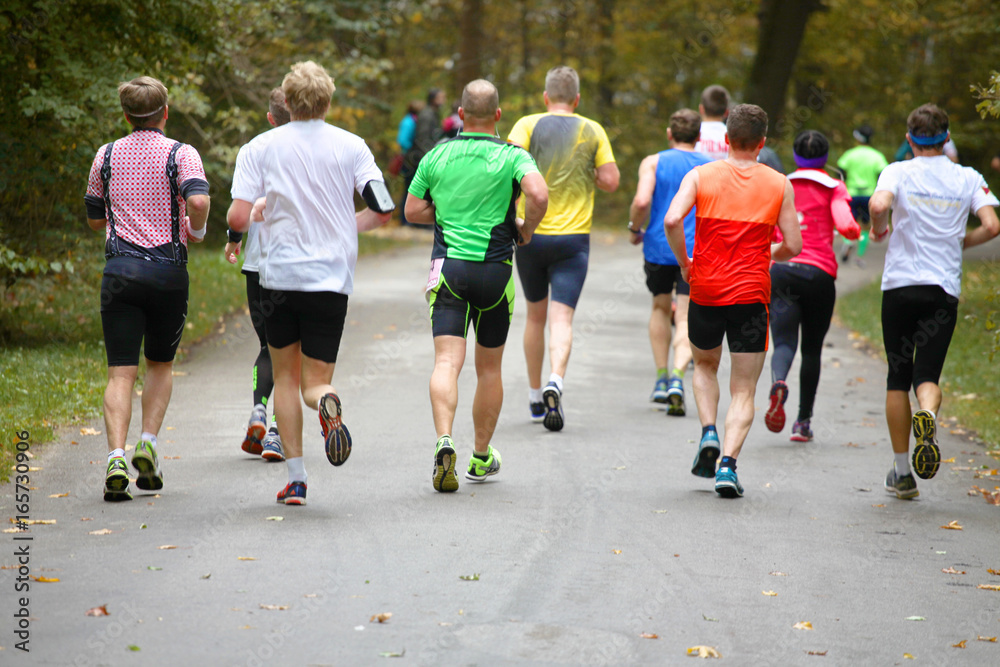 Fototapeta premium Marathon Läufer