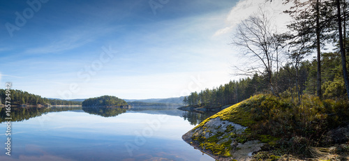 Lake view at Hornnes, Aust Agder, Norway