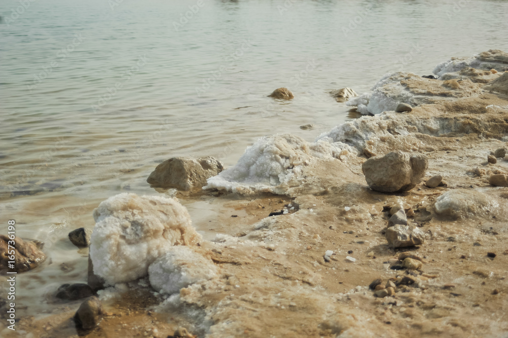 Coastline of Dead Sea Coastline of Dead Sea