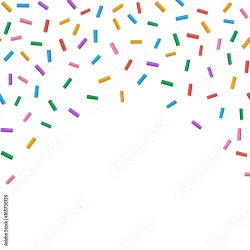  Falling colorful confectionery powder