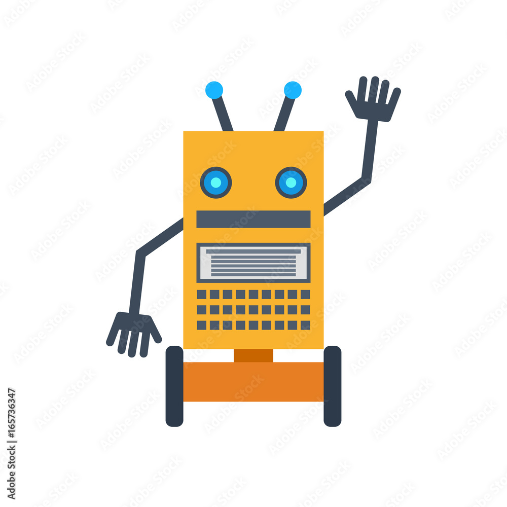 robot waving hand robot waving hand