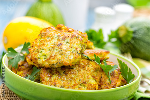 Cuadro en lienzo zucchini pancakes