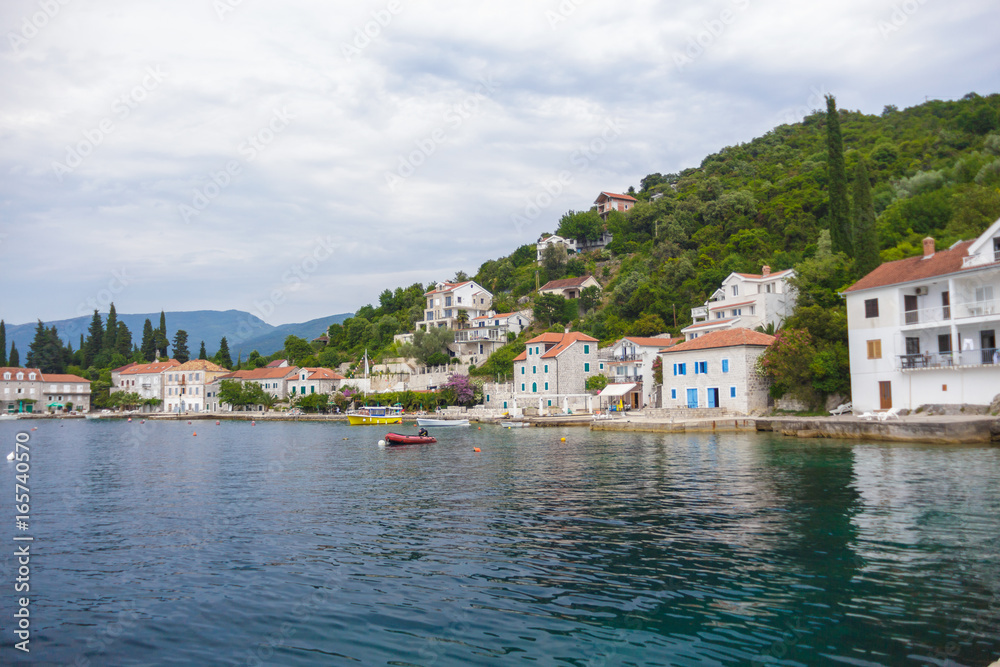 a tiny fishing village on the shore of the Mediterranean sea