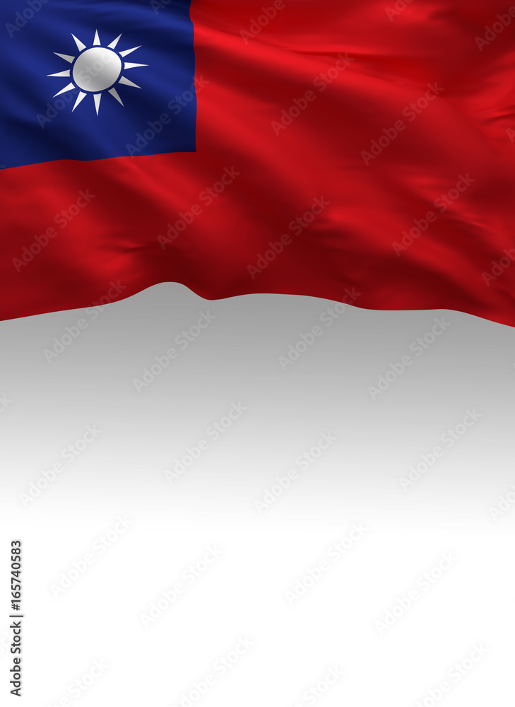 Taiwan, Taiwanese Flag (3D Render)