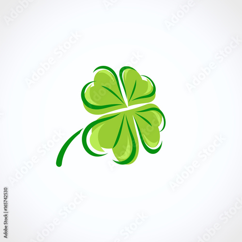 Leaf clover set. Vector
