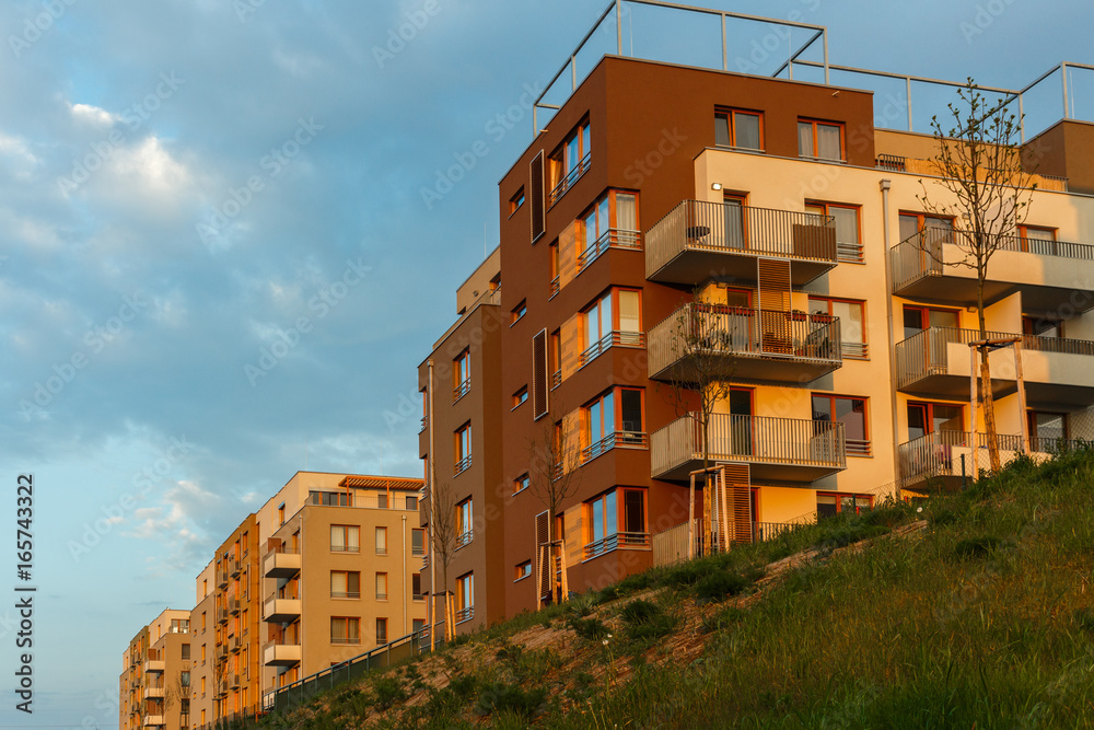 new modern complex beautiful apartment house flat build mortage on sunset new modern complex beautiful apartment house flat build mortage on sunset