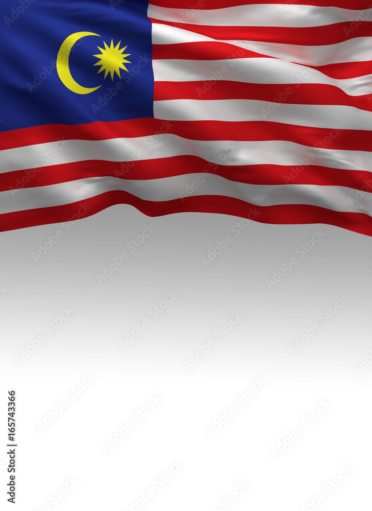 Malaysia, Malaysian Flag (3D Render) Malaysia, Malaysian Flag (3D Render)