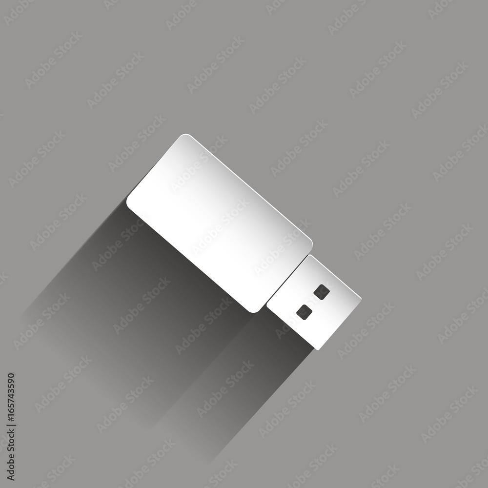 Vector image flash drive. usb flash drive vector icon. Vector icon with shadow design. Vector image flash drive. usb flash drive vector icon. Vector icon with shadow design.