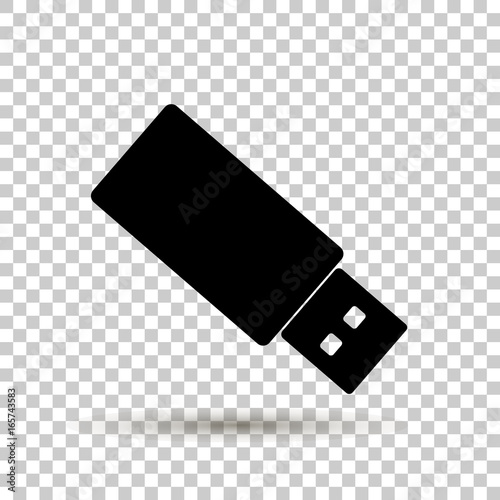 Vector image usb flash drive. Vector icon.