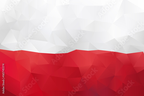 Polish Low Poly Flag photo